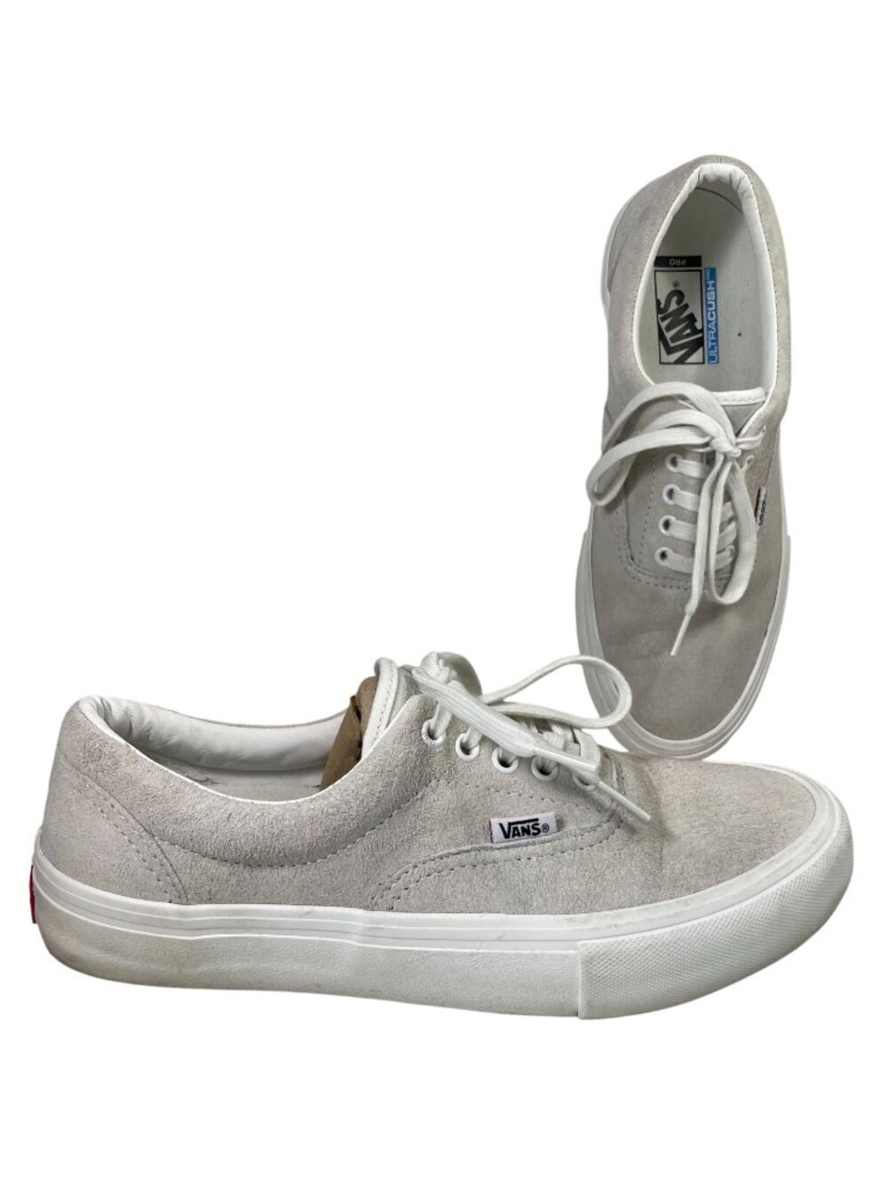 Vans Era Suede Skateboard Shoes sz 10 Mens Gray Lace Up Preppy Casual Streetwear